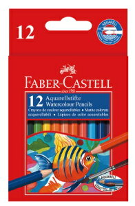 FABER-CASTELL短型水彩色鉛筆12色/環保裝114461