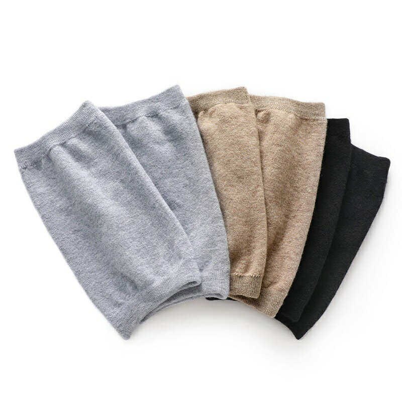 針織腿套羊毛護腿-短款親膚山羊絨護膝男女配件3色74jr60【獨家進口】【米蘭精品】