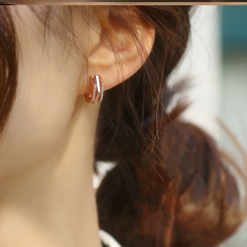 耳環年新款潮高級感耳釘氣質耳圈超迷你耳扣女士純銀大氣耳飾