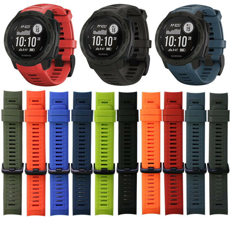 Garmin instinct表帶 佳明本能手錶帶 運動矽膠表帶 快拆表帶 輕便耐用 22mm 替換錶帶 防過敏材質 透氣防汗