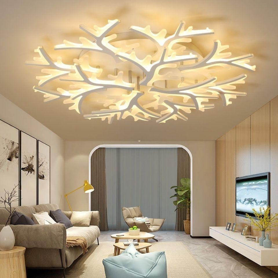 【優雅風姿】新款客廳燈LED吸頂燈簡約現代北歐客廳燈臥室燈創意房間燈具燈飾