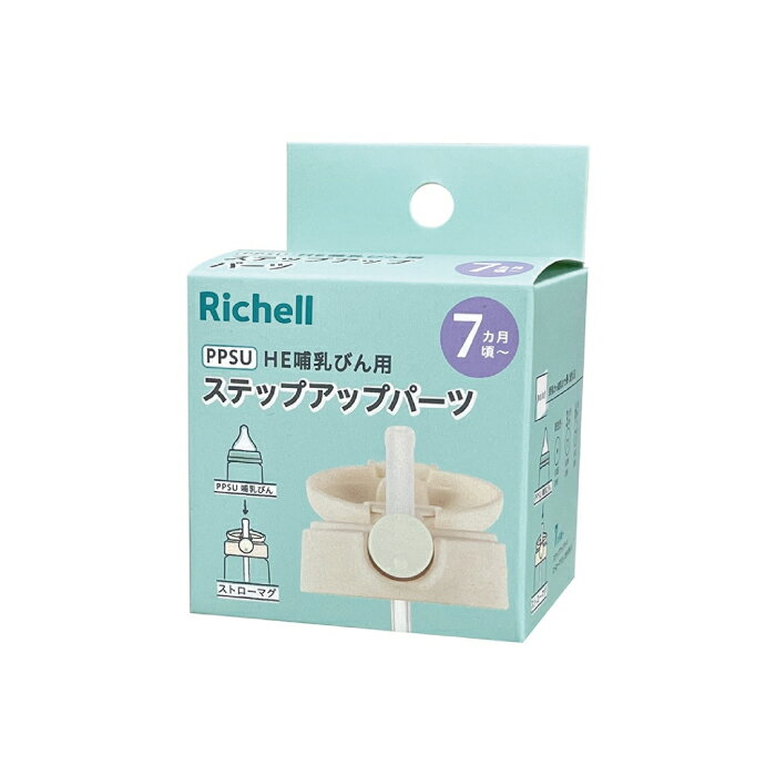 日本 Richell 利其爾 HE系列PPSU奶瓶進階配件-吸管上蓋組(玻璃款不能用)