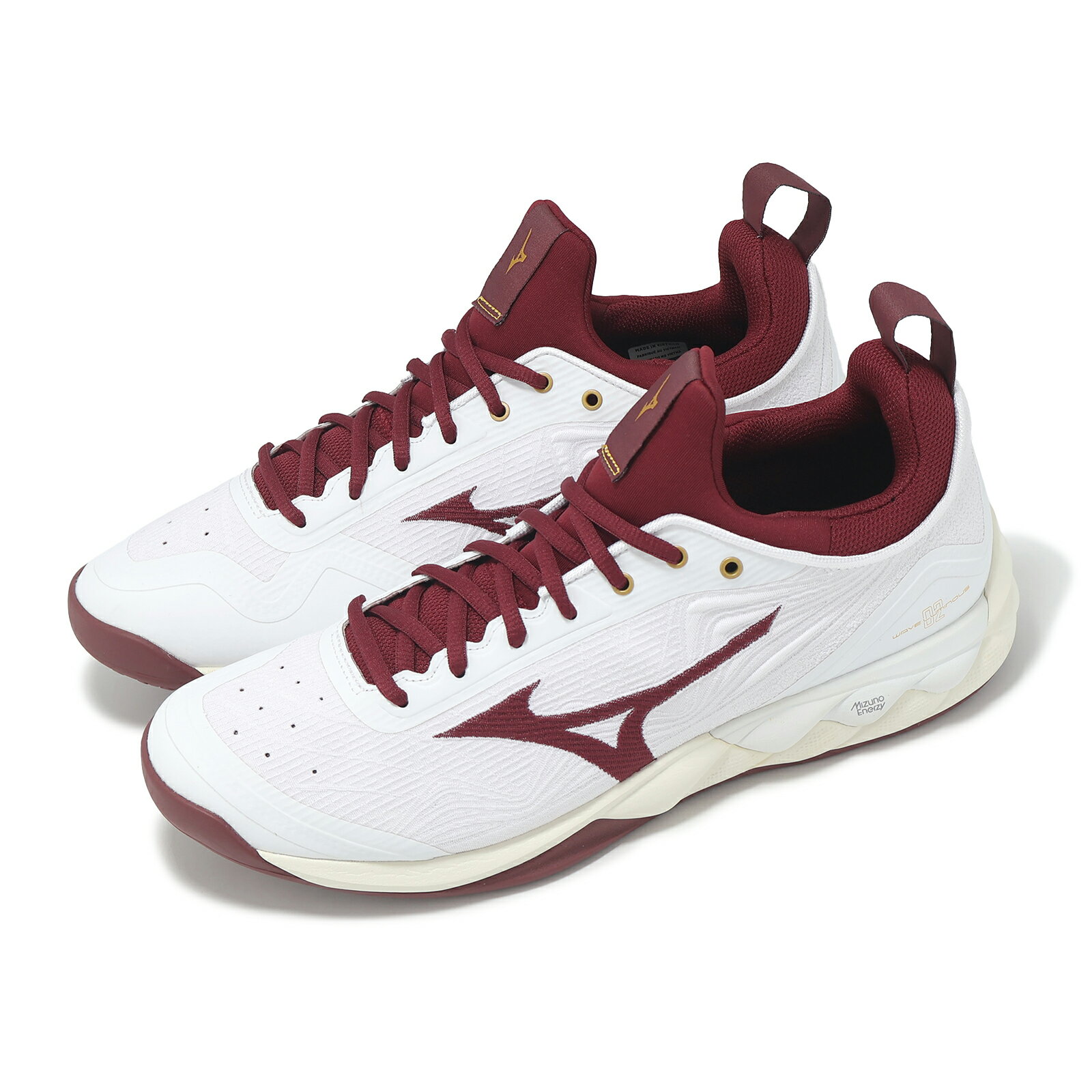 Mizuno 排球鞋 Wave Luminous 2 男鞋 白 紅 襪套 緩衝 室內運動 羽排鞋 美津濃 V1GA2120-45 7