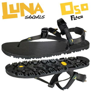 LUNA 運動涼鞋/跑步涼鞋/水陸鞋/綁帶涼鞋/輕量平底/西雅圖手工製造 OSO FLACO 薄底 黑色