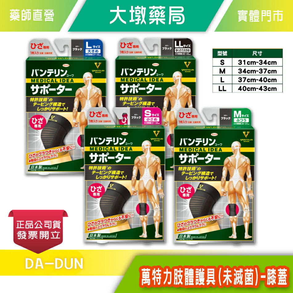 KOWA 萬特力肢體護具(未滅菌)-膝蓋 膝部肢體護具 S/M/L/LL尺寸可選 護膝》大墩藥局