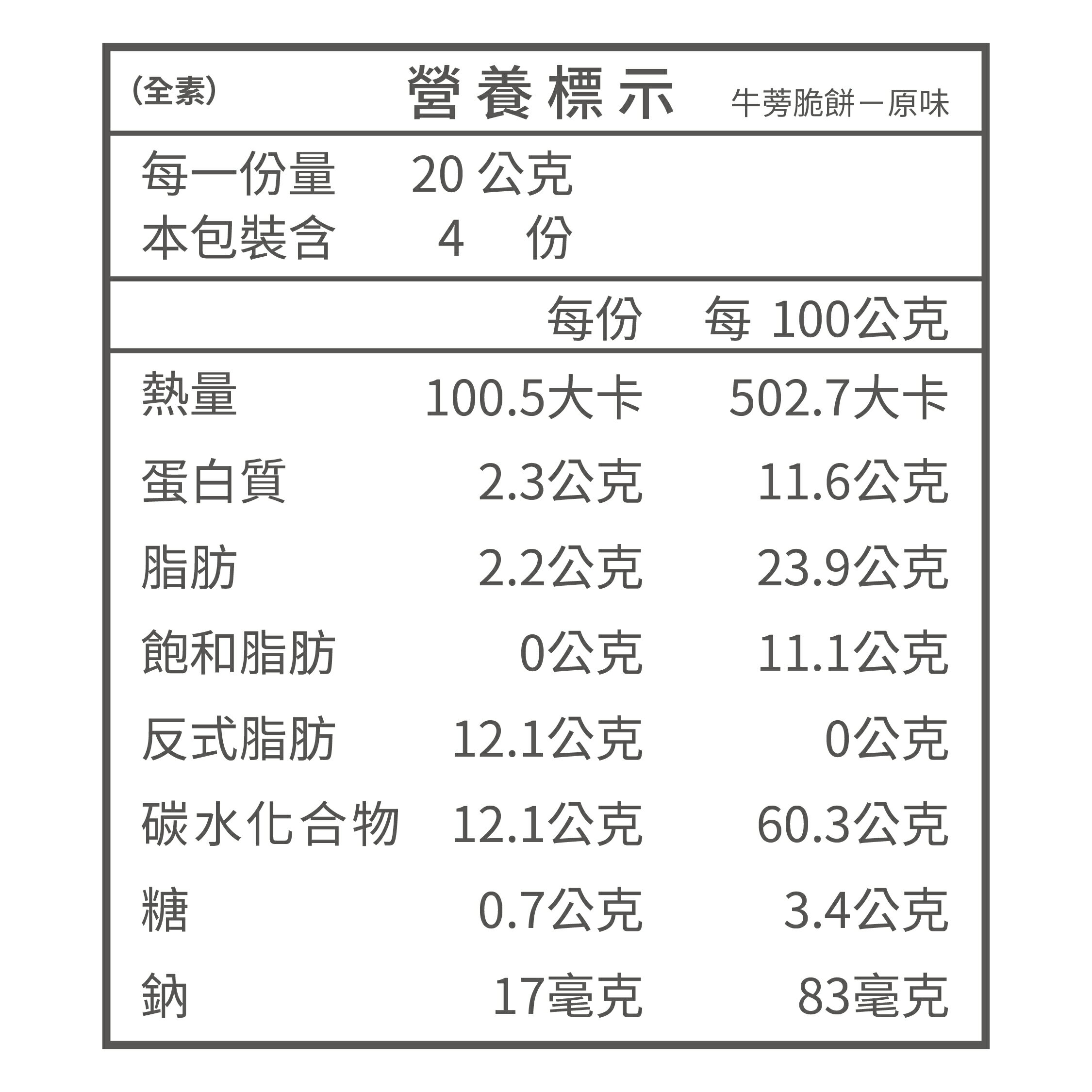 【佳里區農會】牛蒡脆餅(80g/包) 3