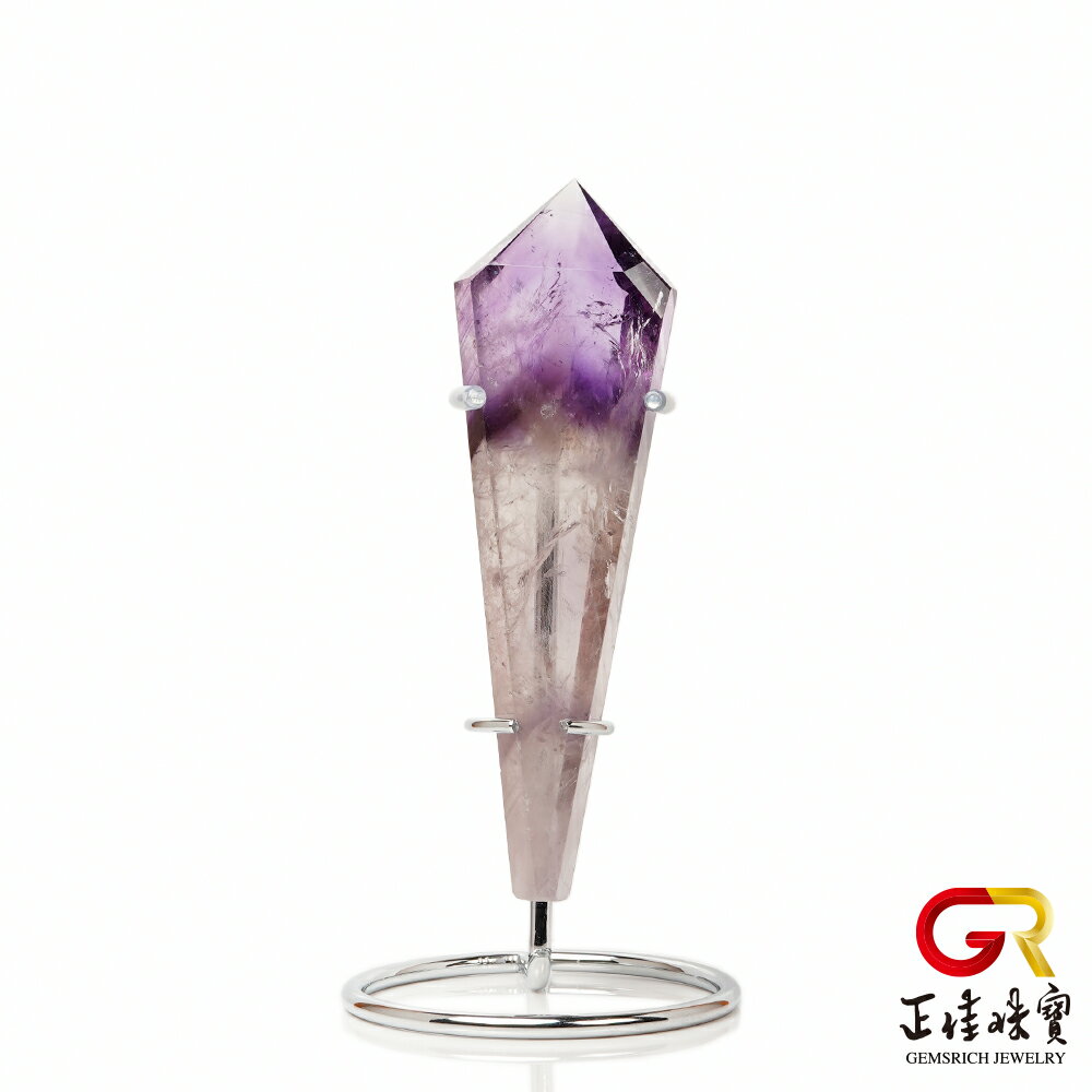 紫水晶 頂級金字塔權杖紫晶 192g 紫水晶擺件