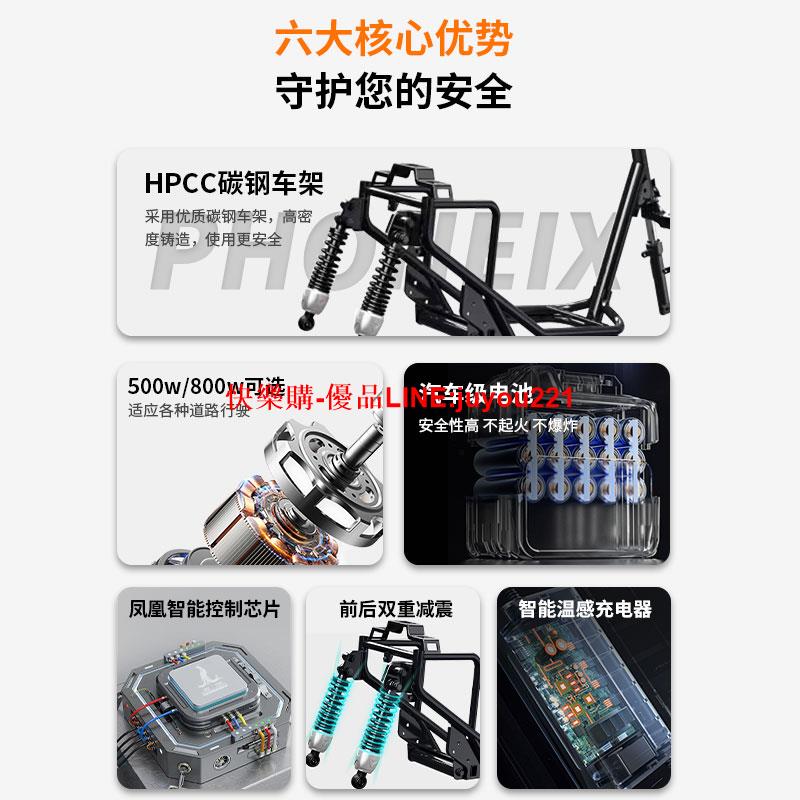 鳳凰鳳奇丨電動三輪車家用小型帶棚小巴士老人接送孩子代步電瓶車