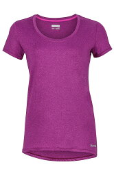 ├登山樂┤美國 Marmot W All Around Tee 快乾短袖上衣-Deep Plum # 56450-6177