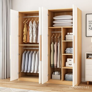BENNY衣櫃家用臥室出租房用簡易衣櫥經濟型簡約現代實木質小型儲物柜子