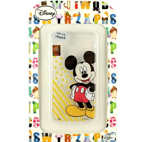 【Disney】Apple iPhone 6 (4.7吋) 微笑系列彩繪透明保護軟套