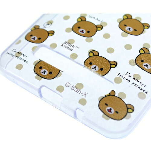 Rilakkuma 拉拉熊/懶懶熊 ASUS ZenFone 5 彩繪透明保護軟套-繽紛大頭熊