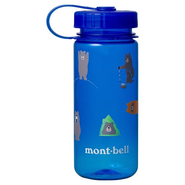 ├登山樂┤日本 mont-bell Print Clear Bottle 0.5L #4 水瓶藍 # 1134226BL