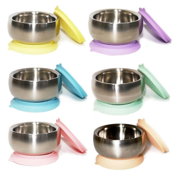 little.b 雙層316不鏽鋼吸盤碗