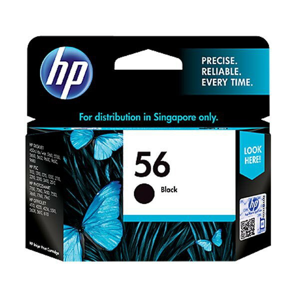【點數最高3000回饋】HP 56 原廠黑色墨水匣(C6656AA) for HP PS7150/7260/7450/7550/7660