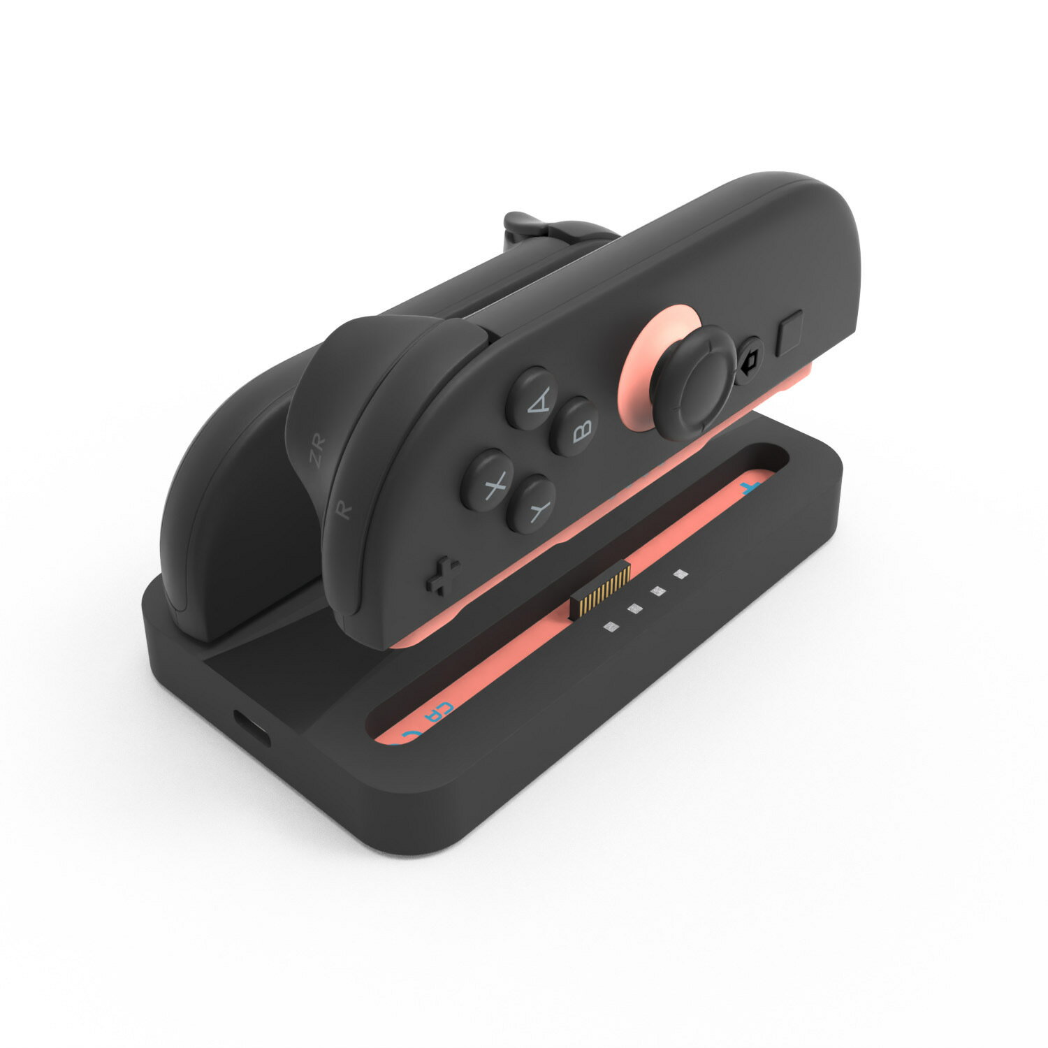 switch2 oled joycon手柄充電座NS手柄充電器盲插帶燈顯可攜式