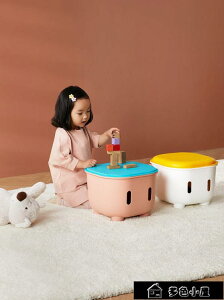 免運 儲物凳 兒童凳子收納凳儲物凳可坐人沙發換鞋凳創意多功能塑膠玩具整理箱