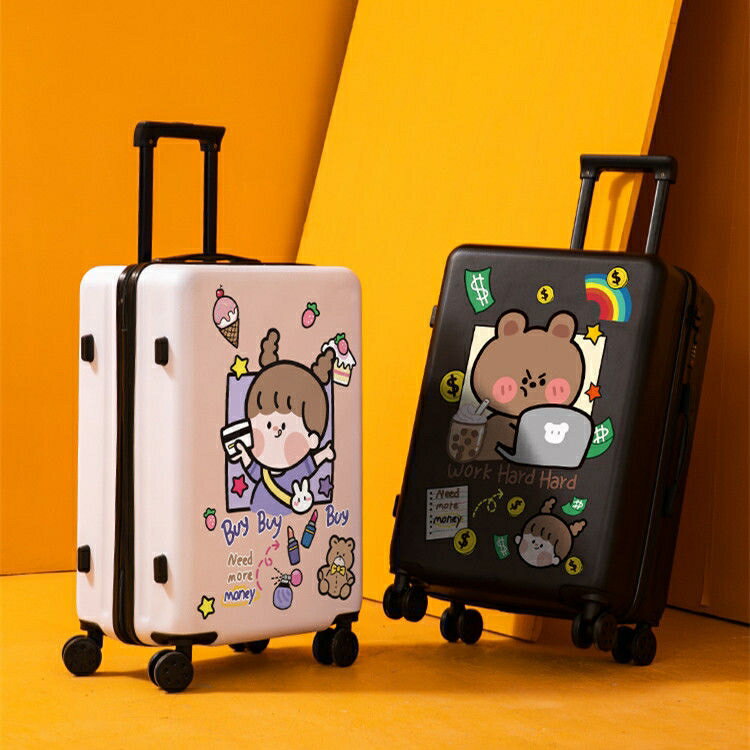行李箱 行李箱女學生韓版密碼拉桿箱旅行箱包皮箱子高顏值潮流大容量卡通 限時88折