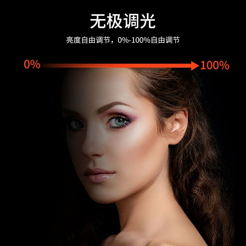 26釐米33釐米RGB補光燈水晶新款直播氛圍主播發絲攝影打光拍抖音神明少女彩色環形燈光 4