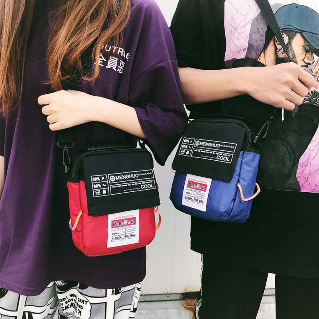 FINDSENSE品牌 韓國 新款 百搭時尚 休閒 斜挎包 腰包 側背包 斜跨小包包 單肩包 潮流