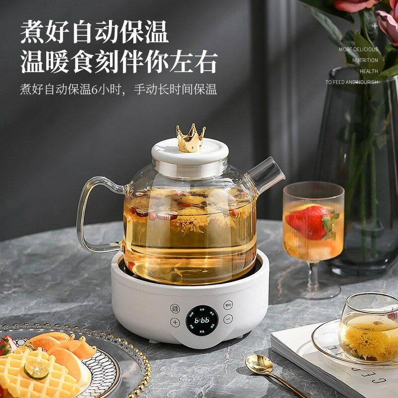 110V美規多功能煮茶器玻璃養生壺辦公室全自動花茶壺家用煎藥壺【北歐家居生活】