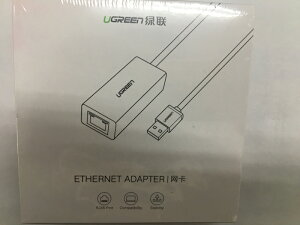[現貨3組出清dd] Ugreen CR110 USB2.0 外接網路卡 百兆網卡 USB轉RJ45 小米盒子 (PP2)20254