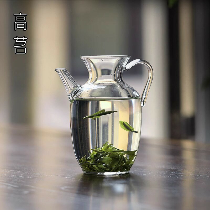 綠茶壺春茶泡茶器仿宋玻璃壺綠茶專用公道杯茶水分離過濾冷泡茶壺