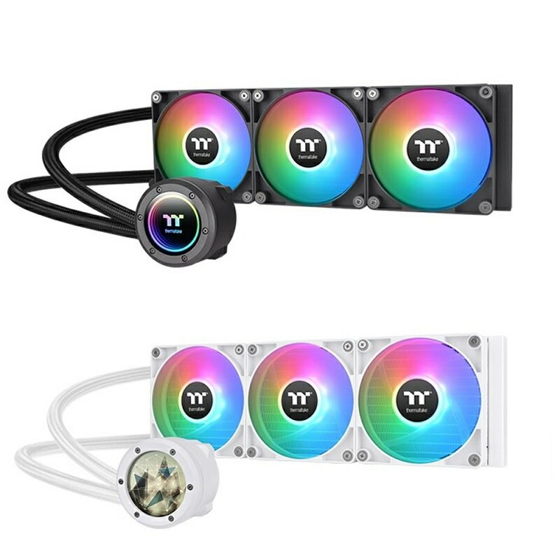 米特3C數位–Thermaltake 曜越 TH420 V2 Ultra EX ARGB Sync 一體式水冷散熱器 黑色/白色