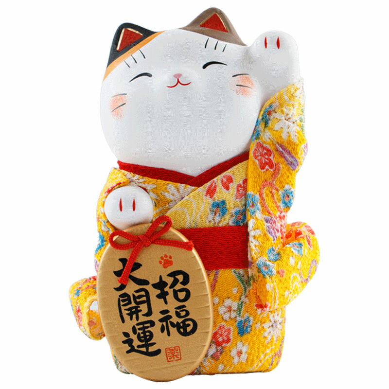 公司貨 免運 快速出貨 擺件 禮品 日式招財貓大號和服日式陶瓷擺件開業喬遷結婚禮品