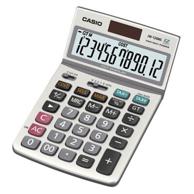 卡西歐CASIO JW-120MS桌上型計算機太陽能稅率12位/台