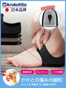 日本足跟墊后跟疼痛鞋墊硅膠軟底舒適運動減震足跟腳墊舒適后跟墊 交換禮物