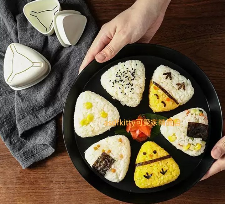asdfkitty*日本製 msa三角御飯糰模型2入組/三角飯糰製作器/一大一小-日本正版商品 7