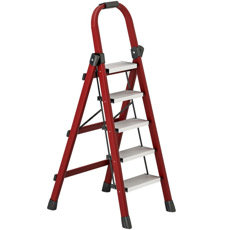 優樂悅~廠家推薦梯子家用折疊室內多功能鋁合金踏板人字步梯安全加厚樓梯