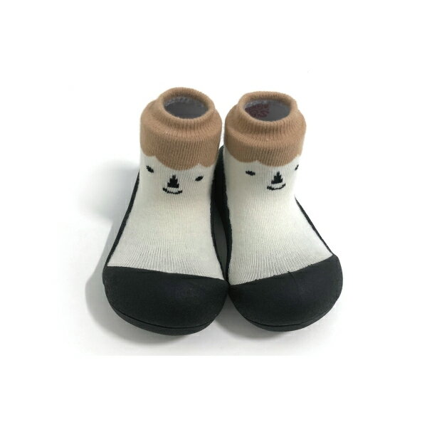 【任2件990】韓國 Attipas 快樂腳襪型學步鞋-北極熊黑底