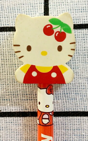 【震撼精品百貨】Hello Kitty 凱蒂貓 日本三麗鷗 KITTY 鉛筆附橡皮擦-櫻桃#86135 震撼日式精品百貨