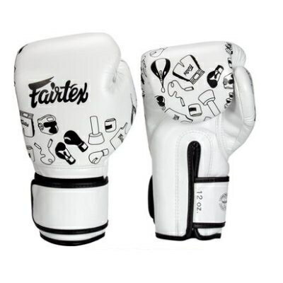 『VENUM旗艦館』Fairtex 10oz 健身房拳擊手套~重擊打沙袋拳套~個性化改裝-白色塗層 BGV14