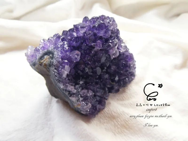 紫晶簇 水晶飾品 晶晶工坊-love2hm 35193
