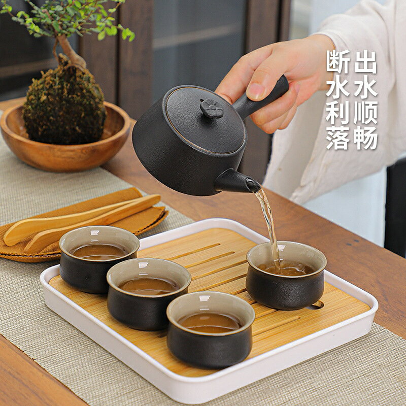 新款國潮黑陶旅行功夫茶具套裝禮盒公司國慶商務活動禮品整套茶具 3