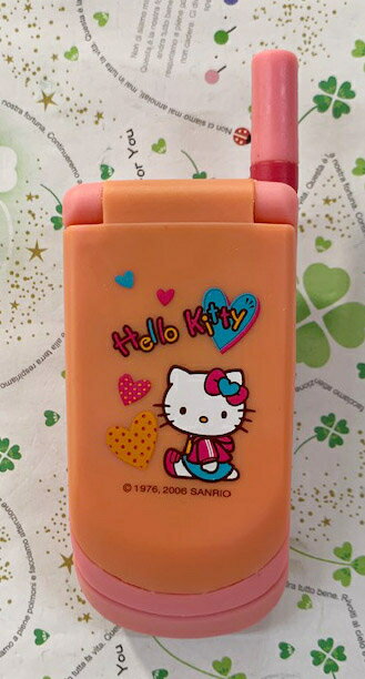 【震撼精品百貨】Hello Kitty 凱蒂貓 三麗鷗 KITTY 大哥大/摺疊手機玩具-紅#72559 震撼日式精品百貨