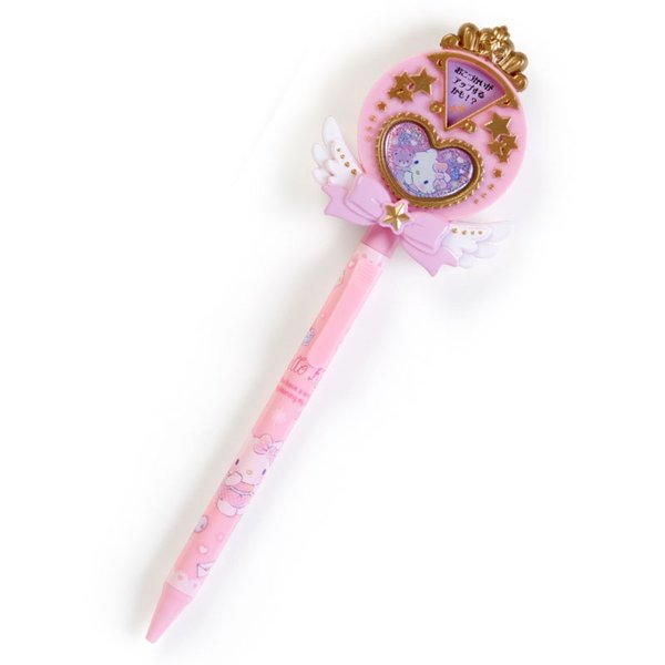 大賀屋 日貨 hello kitty 原子筆 kt 筆 三麗鷗 黑筆 魔法棒 翅膀筆 正版 授權 J00014792