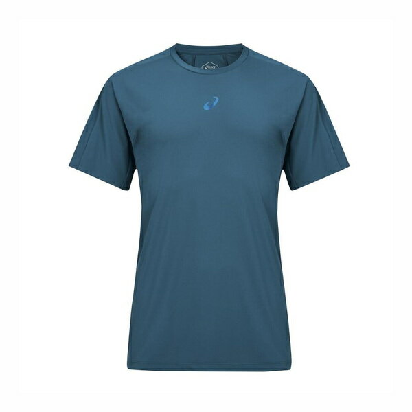 Asics D.Fresh [2011C967-400] 男 短袖 上衣 亞洲版 涼感 抗UV 運動 慢跑 路跑 藍綠