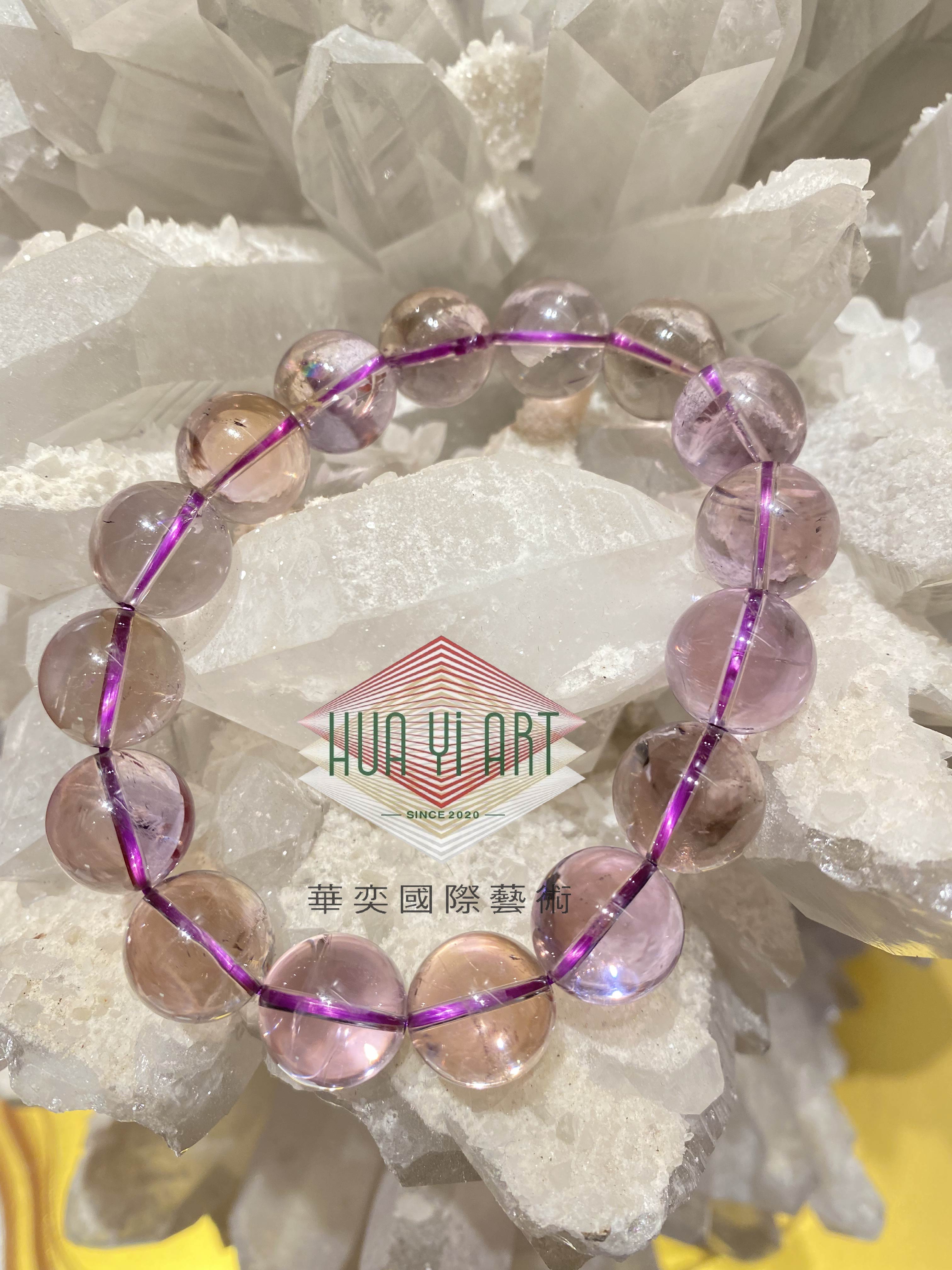 【轉運水晶】紫黃水晶手環  圓珠(13mm、16mm)/鑽切(7mm)  智慧 財富  集一身