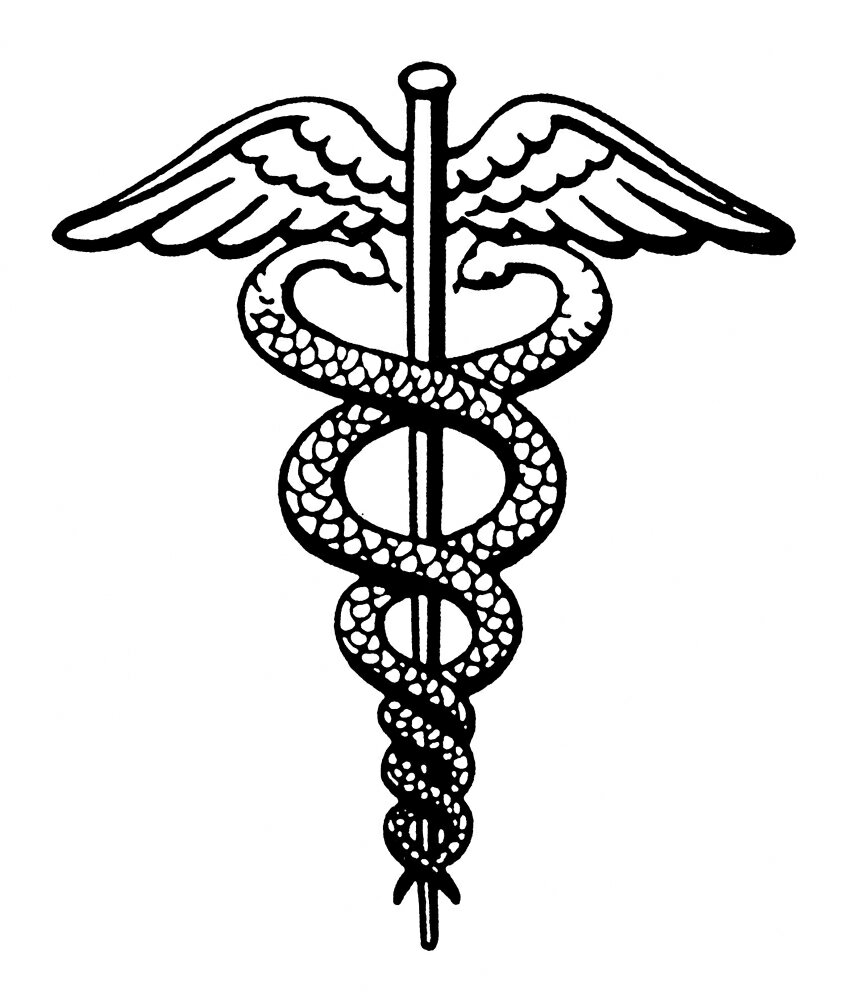 Posterazzi: The Caduceus Nan Insignia Modeled On Hermes Staff And Used ...