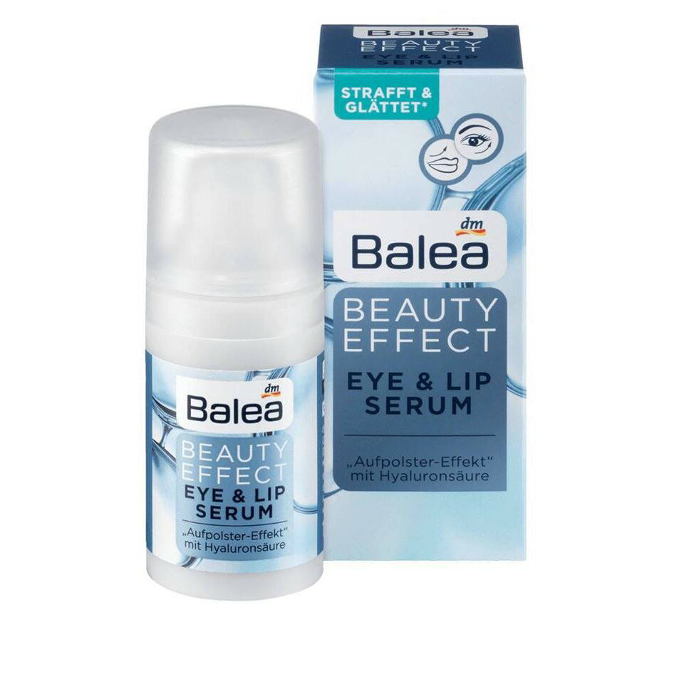 【心心哈德】德國 DM Balea 芭樂雅 臉部保養 眼唇保濕精華液 15ml 眼唇 保濕｜全場下殺★滿額再享折扣