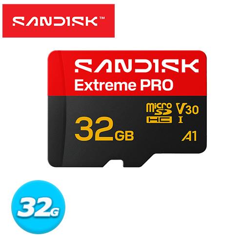 SANDISK Extreme PRO microSD UHS-I 32GB 記憶卡