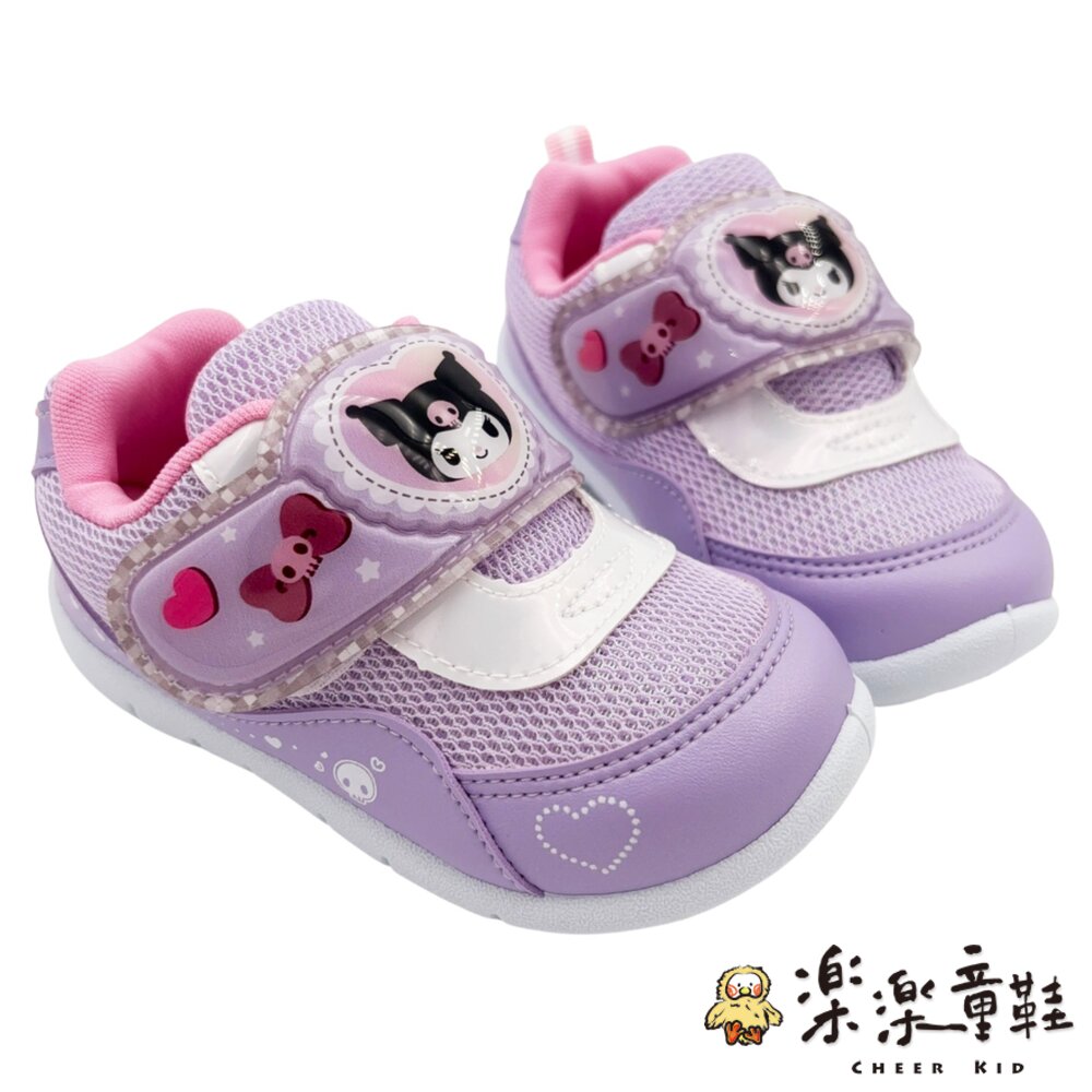 台灣製三麗鷗庫洛米電燈鞋 - 酷洛米 中童鞋 三麗鷗童鞋 電燈鞋 女童鞋 小童鞋 童鞋 休閒鞋 嬰幼童鞋 庫洛米 庫洛米童鞋 燈鞋 台灣製童鞋 SANRIO 布鞋 電燈運動鞋 運動鞋 魔鬼氈鞋 女小童