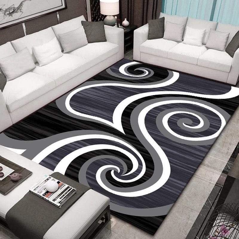 北歐簡約地毯客廳沙發茶幾毯美式家用臥室滿鋪床邊毯房間輕奢地墊