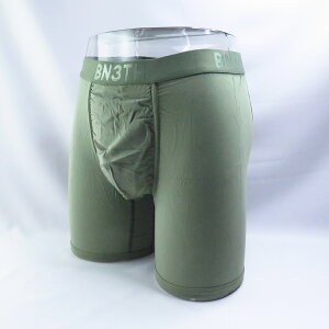 BN3TH 加拿大專櫃品牌 天絲 3D立體囊袋內褲 M1110240566 經典系列 長版 綠灰【iSport愛運動】