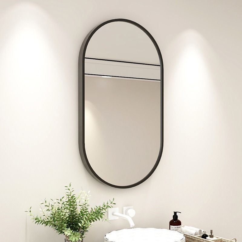 掛鏡壁鏡半身鏡 浴室鏡子洗手間衛浴鏡壁掛衛生間廁所簡約掛鏡洗手臺化妝鏡