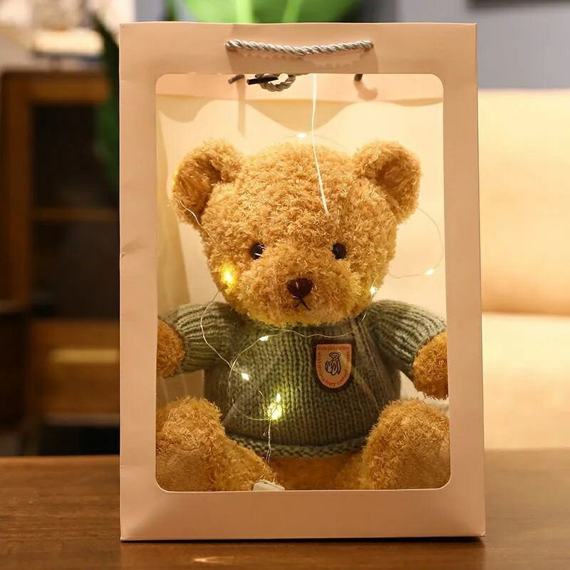 正版泰迪熊小熊公仔玩偶布娃娃毛絨情人節送女朋友生日禮物女